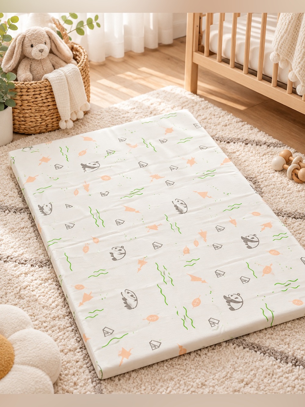 NapNap Baby Vibrating Sleep Pad Panda Print Portable Soothing Mat NEW